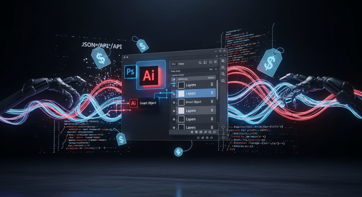 Adobe Photoshop API and automation interface with pricing visualization