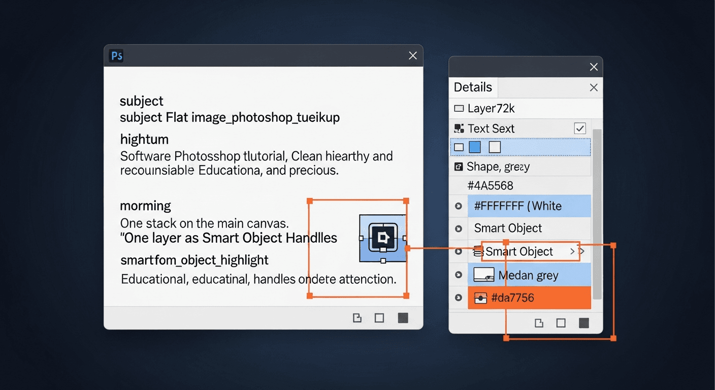 Smart Objects guide showing Photoshop layer structure
