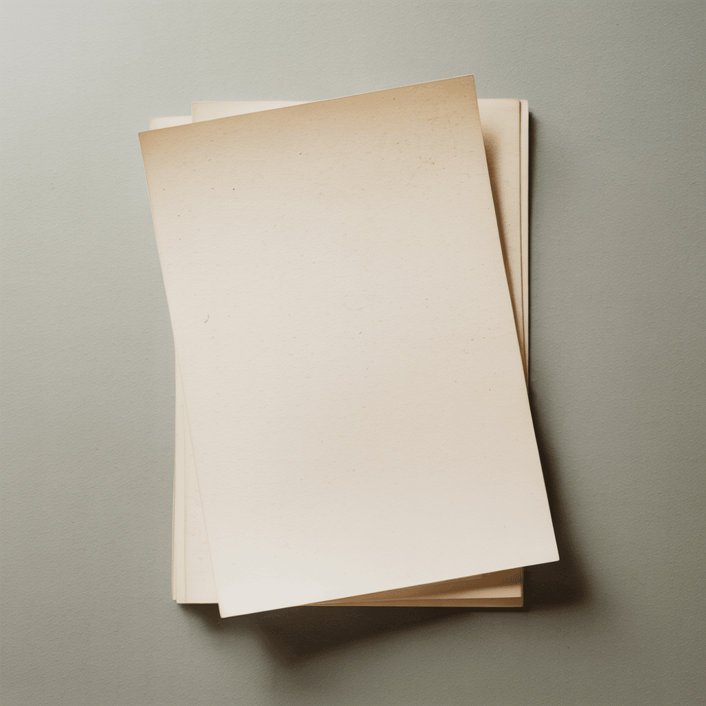 White A5 Flyer Mockup - Vintage Studio Set