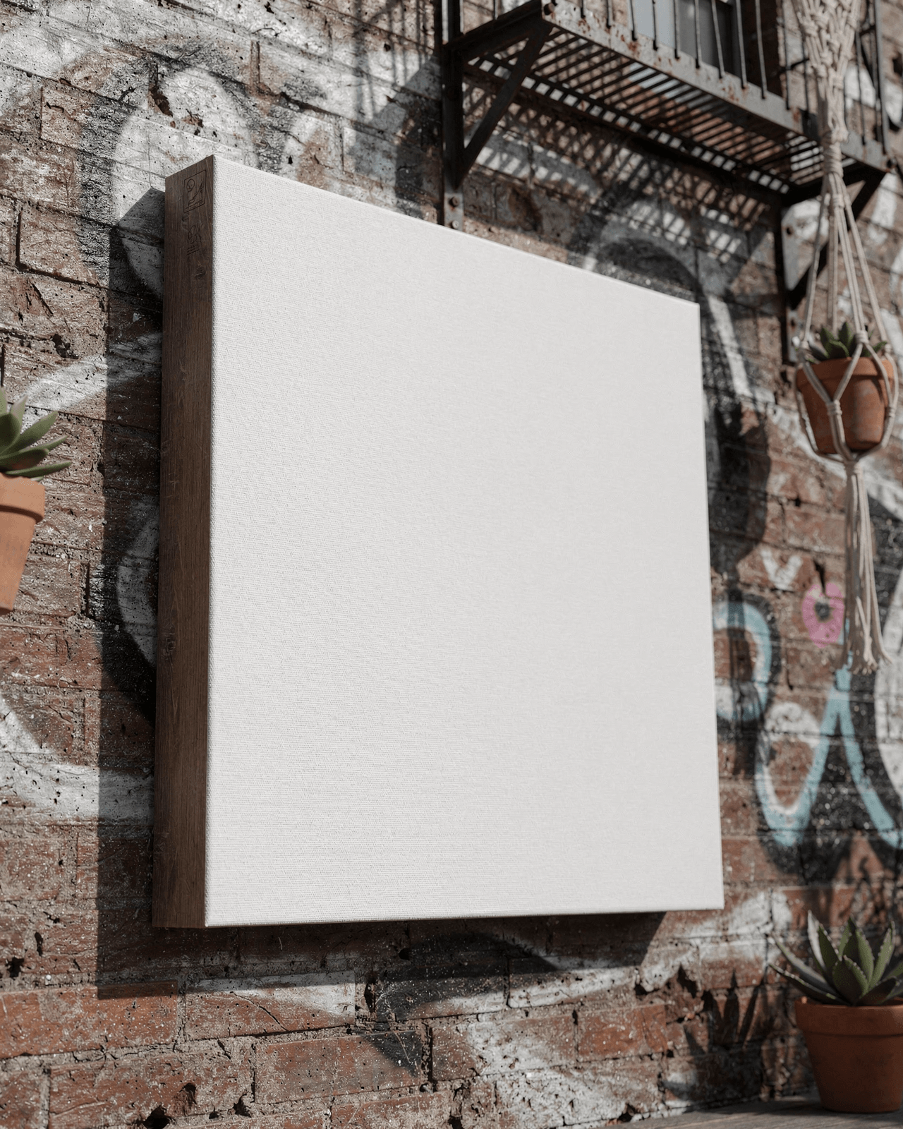 Bohemian Canvas Wall Art Mockup – Urban Street