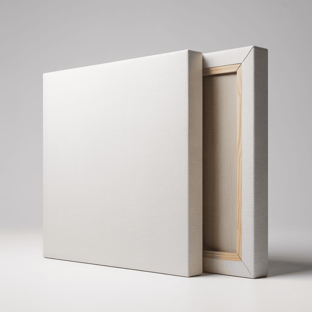 White Canvas Print Mockup - Gallery Wrap