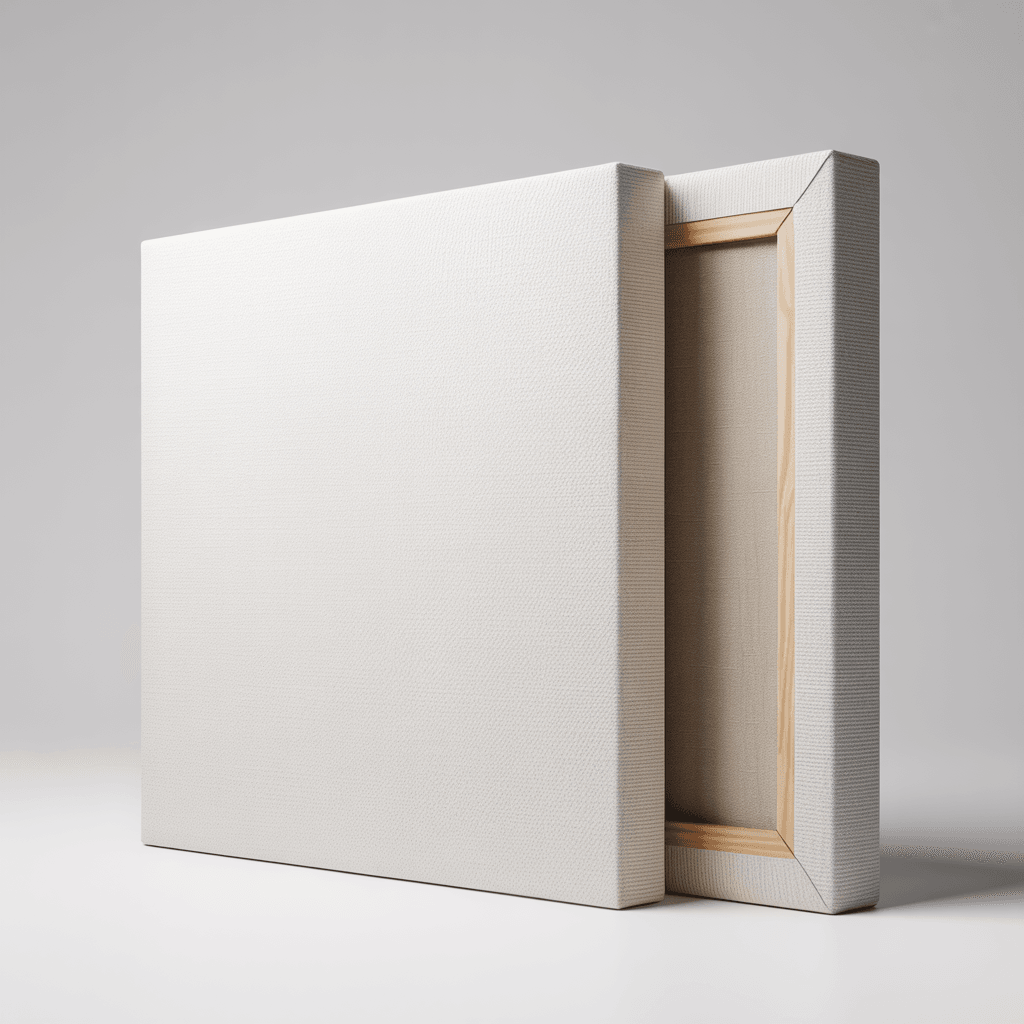 White Canvas Print Mockup - Gallery Wrap