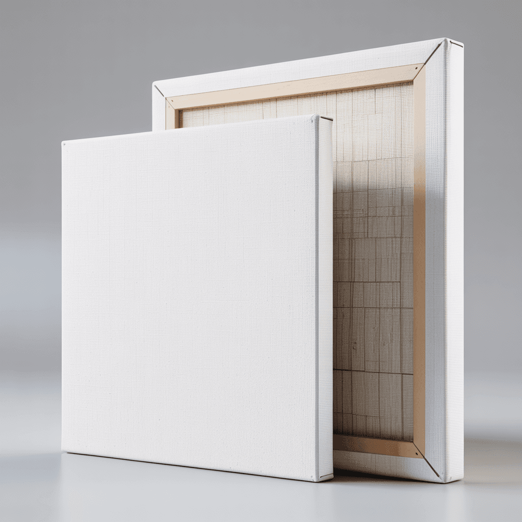 White Canvas Print Mockup - Coastal Setting