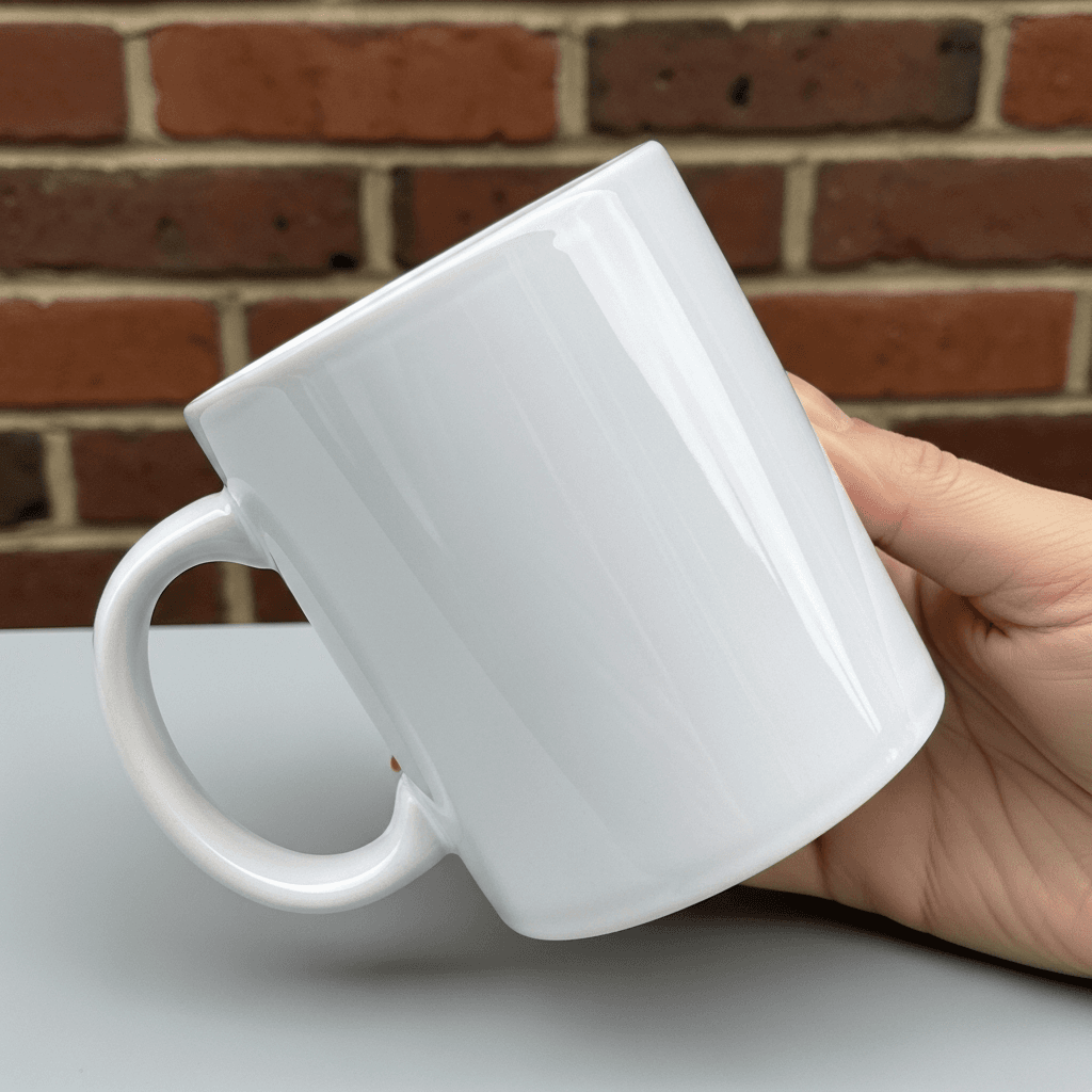 White Ceramic Mug Mockup - 6 Angles
