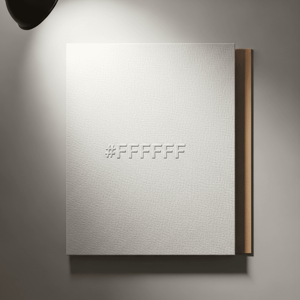 White Embossed Logo Mockup - Paper Texture, 6 Angles — Flat Lay with Directional Light