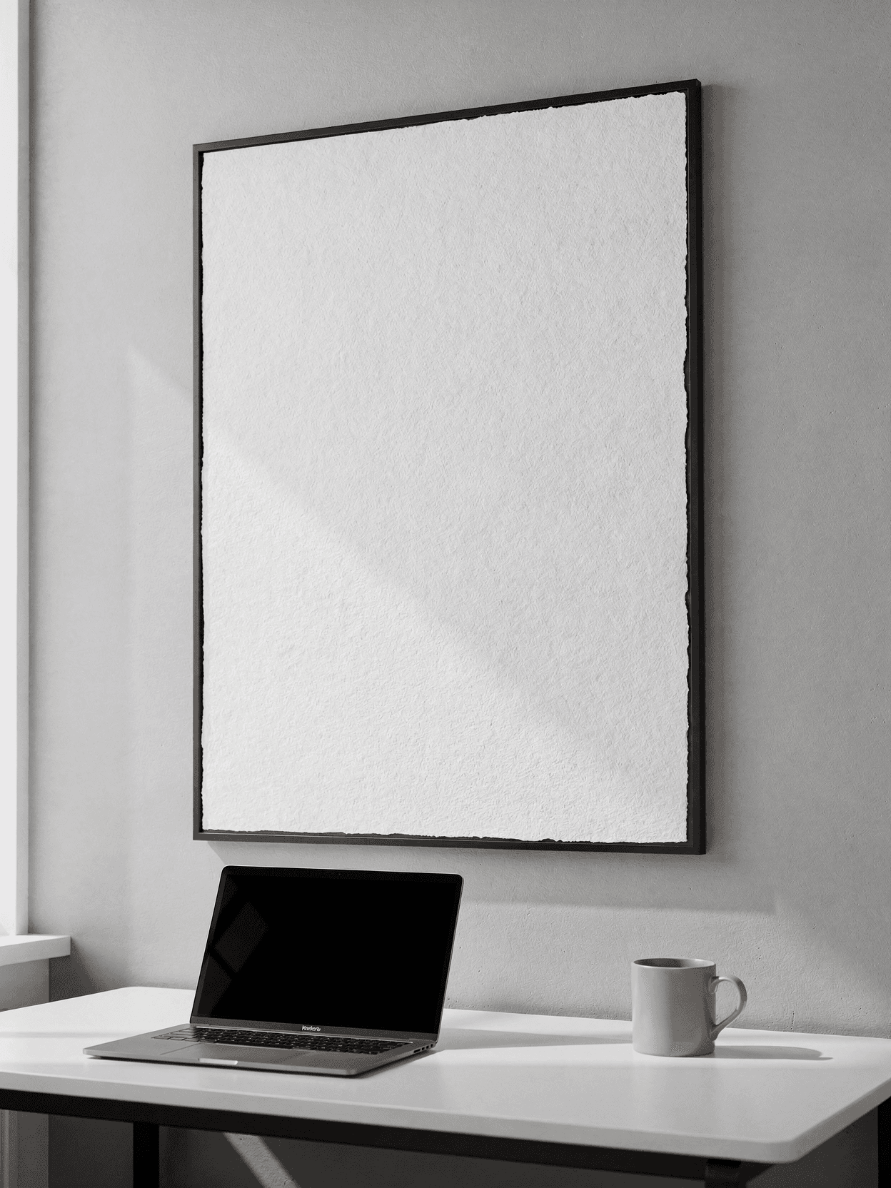 Modern Office Poster Print Mockup – Premium Cotton