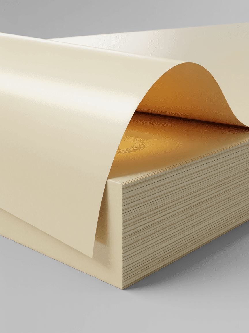 White Sheet Sticker Mockup - Holographic Finish