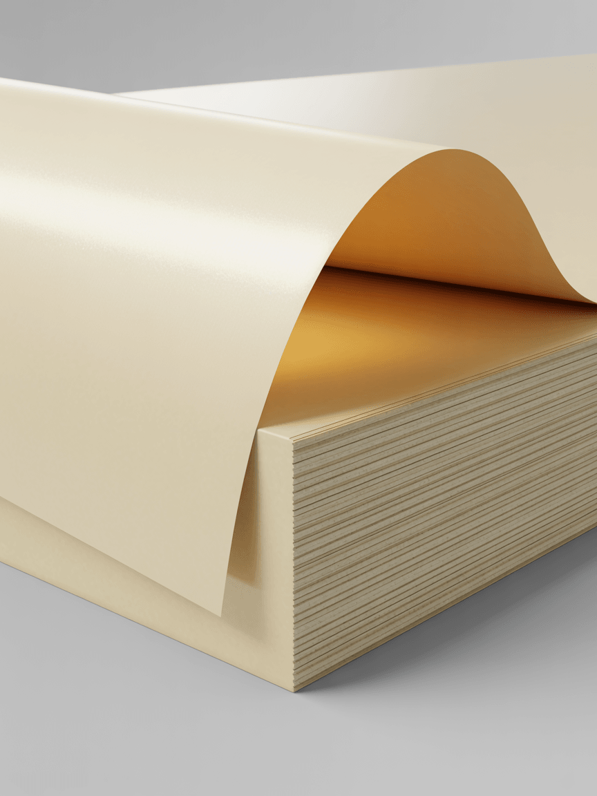 White Sheet Sticker Mockup - Holographic Finish
