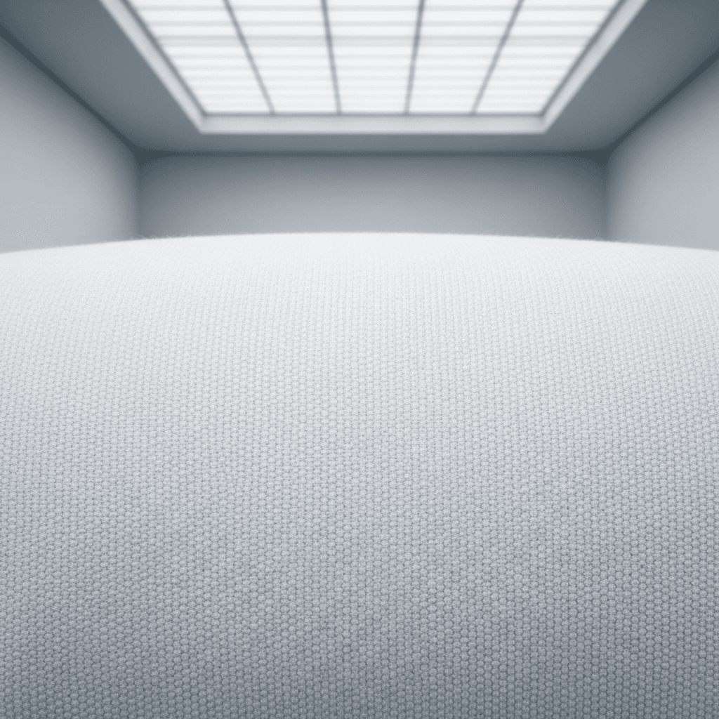 White Cotton Blend Tapestry Mockup - Art Gallery — Fabric Texture Close-Up