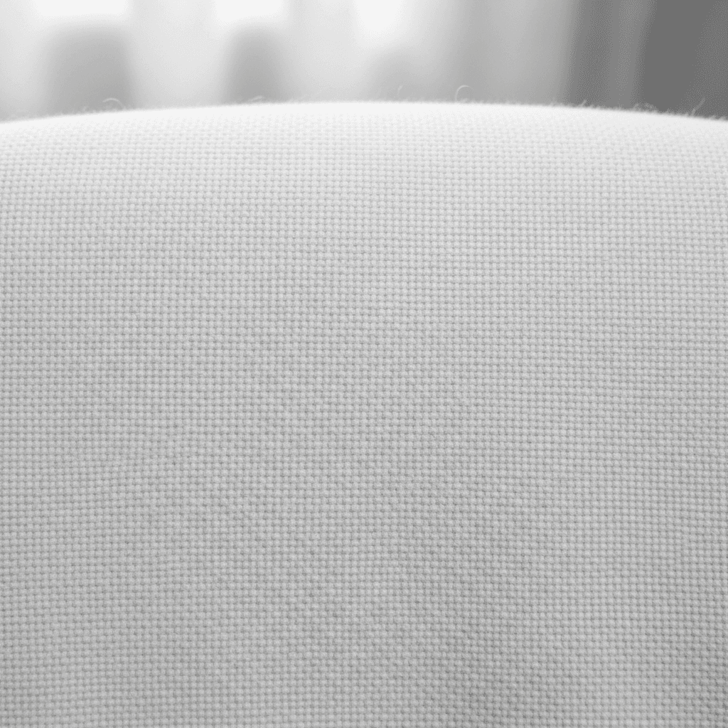 White Tri-Blend Tapestry Mockup - Urban Street — Fabric Texture Close-Up