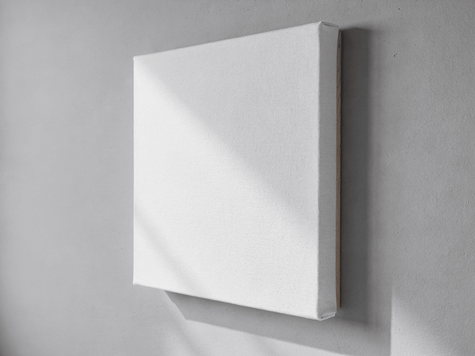 White Canvas Print Mockup — Minimal Studio Template
