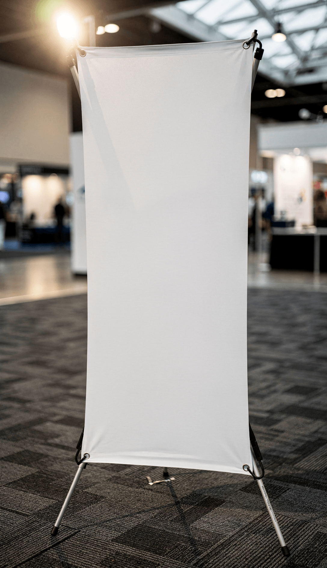 White X-Banner Stand Mockup - Trade Show Setup