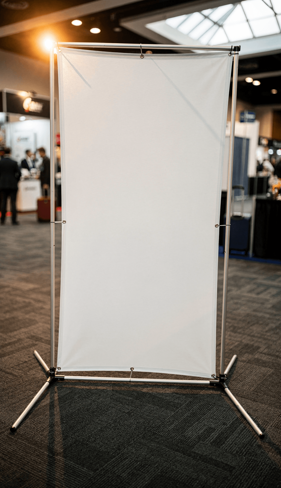 White X-Banner Stand Mockup - Trade Show Setup