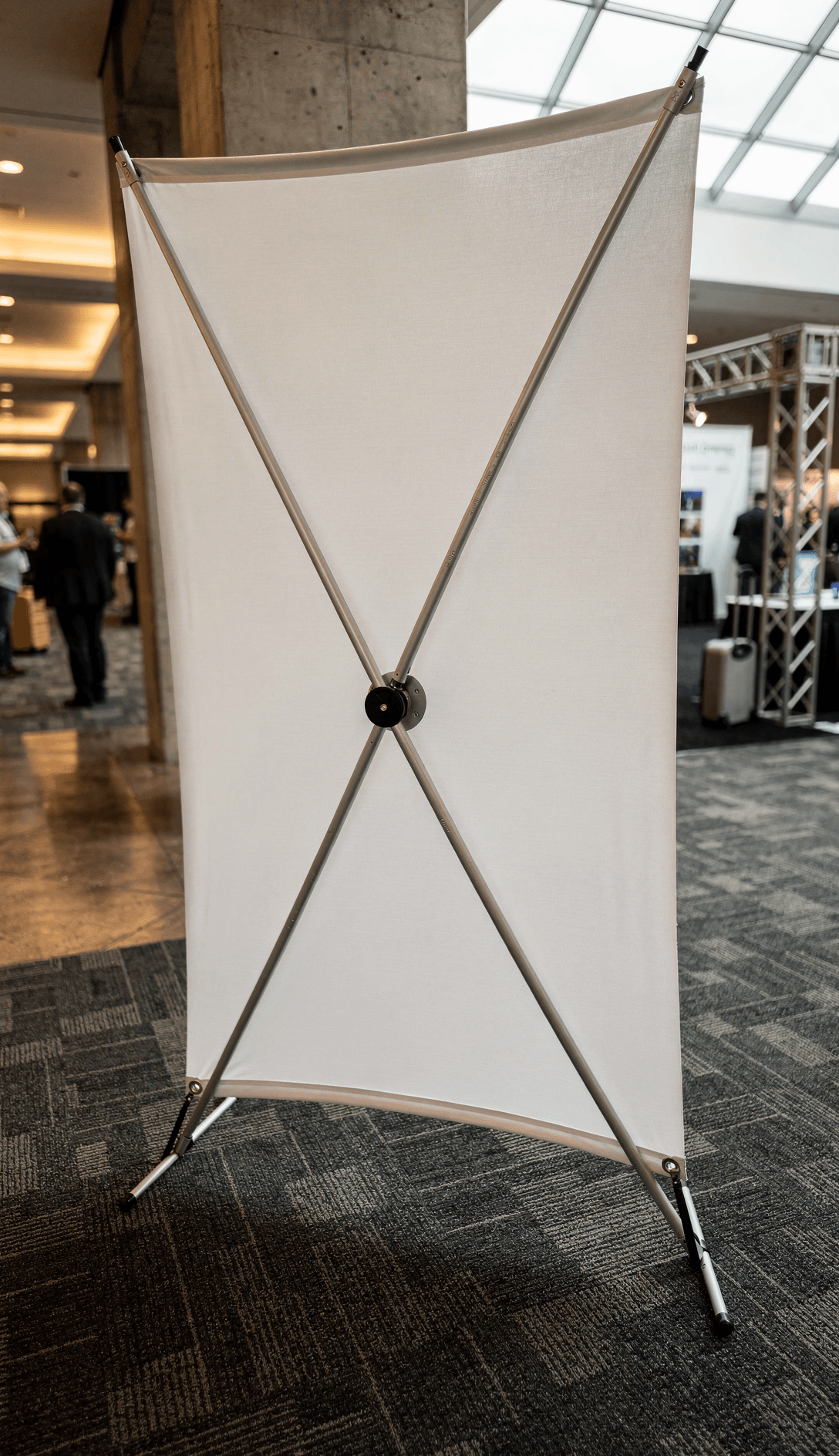 White X-Banner Stand Mockup - Trade Show Setup